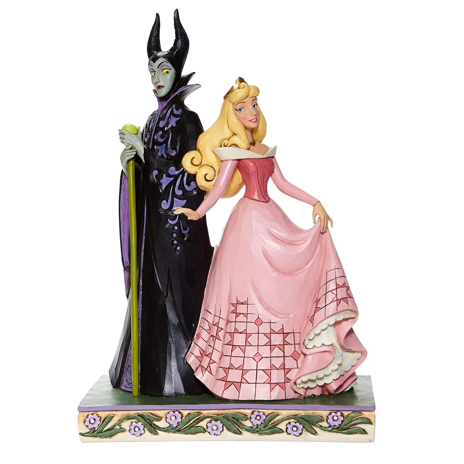 enesco Disney Traditions Jim Shore Aurora & Maleficent Figurine 9in H