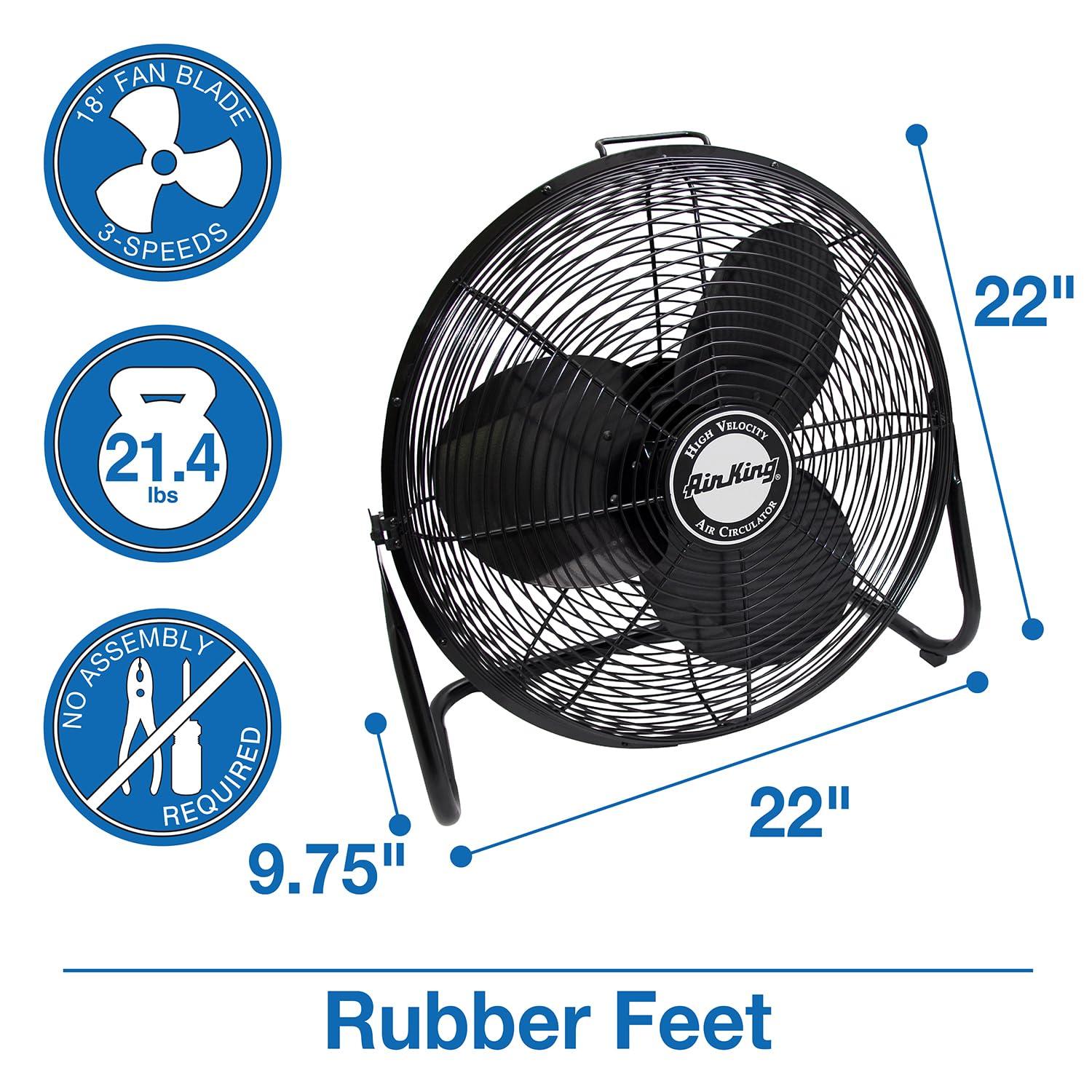 Air King Air King 3-Speed Indoor Industrial Open Motor Pivoting Floor Fan