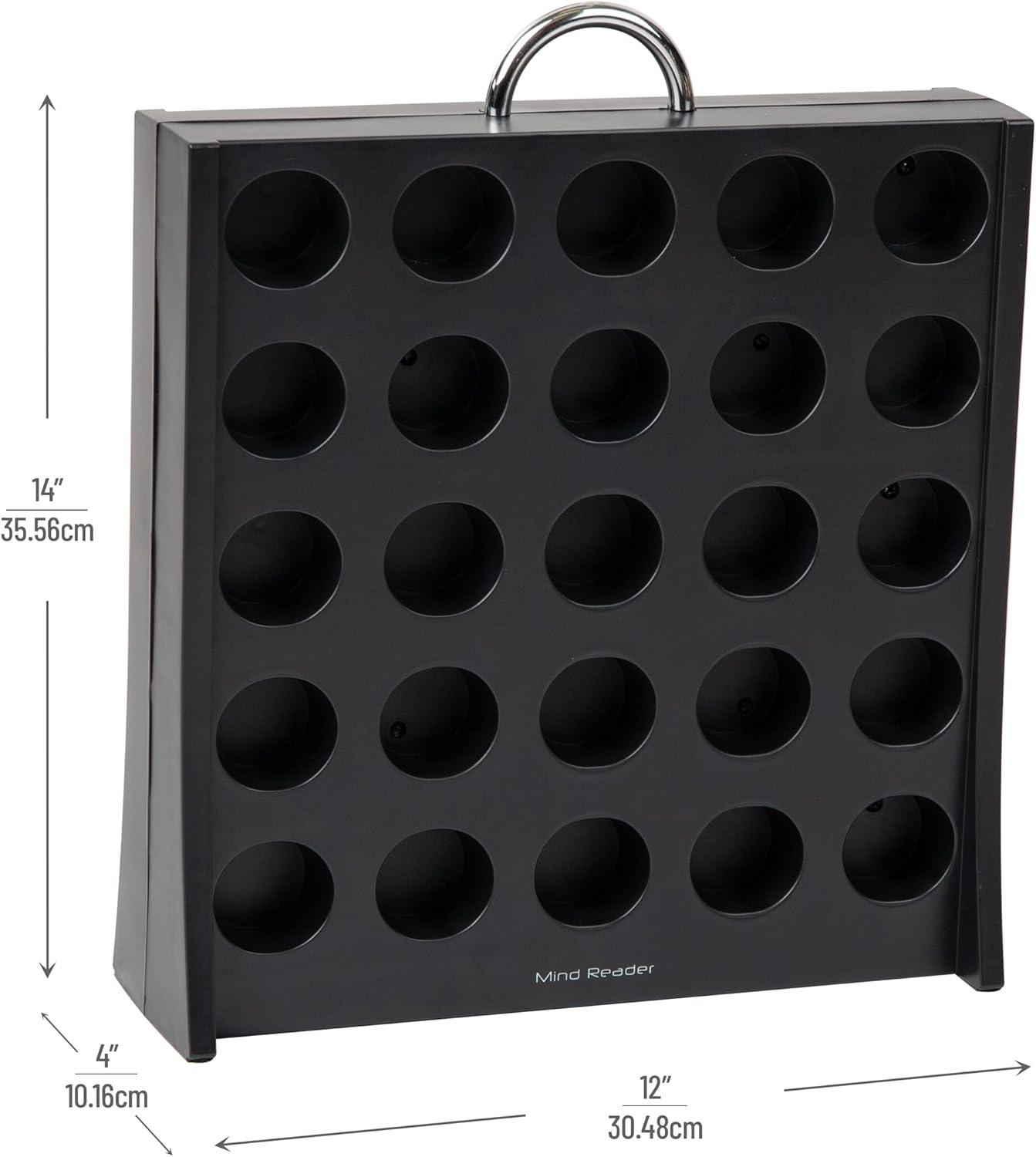 Black Plastic Single-Serve Coffee Pod Storage Organizer