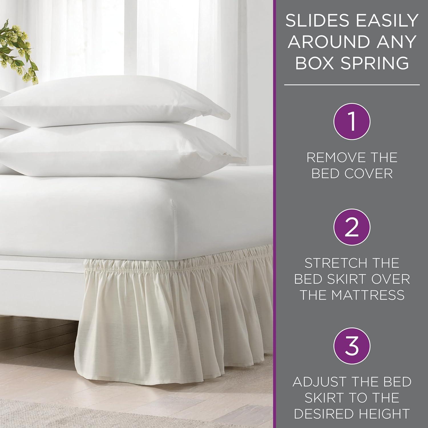 Easy Fit™ Baratta Ruffled Wrap Around Bed Skirt