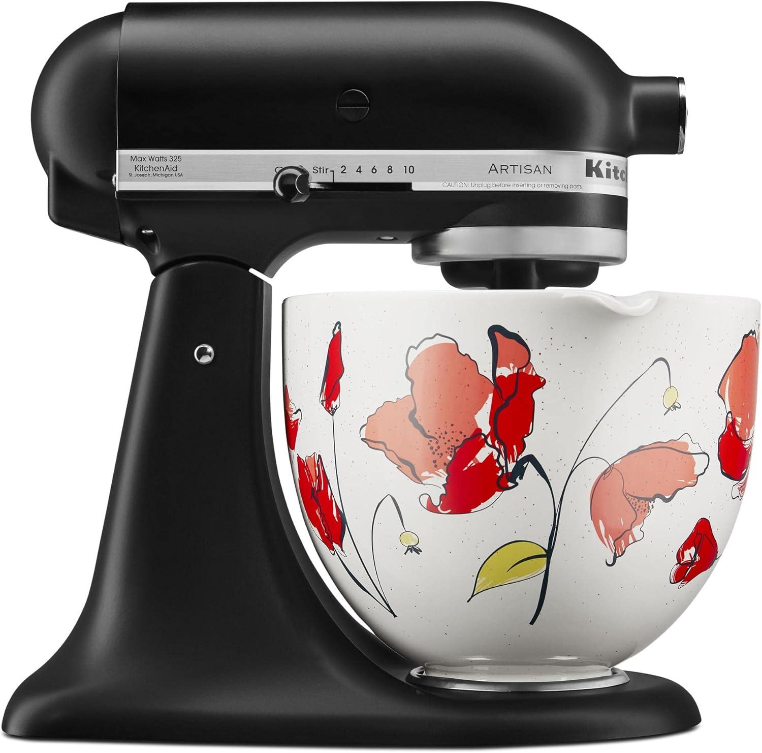 KitchenAid® 5 Quart Poppy Ceramic Bowl