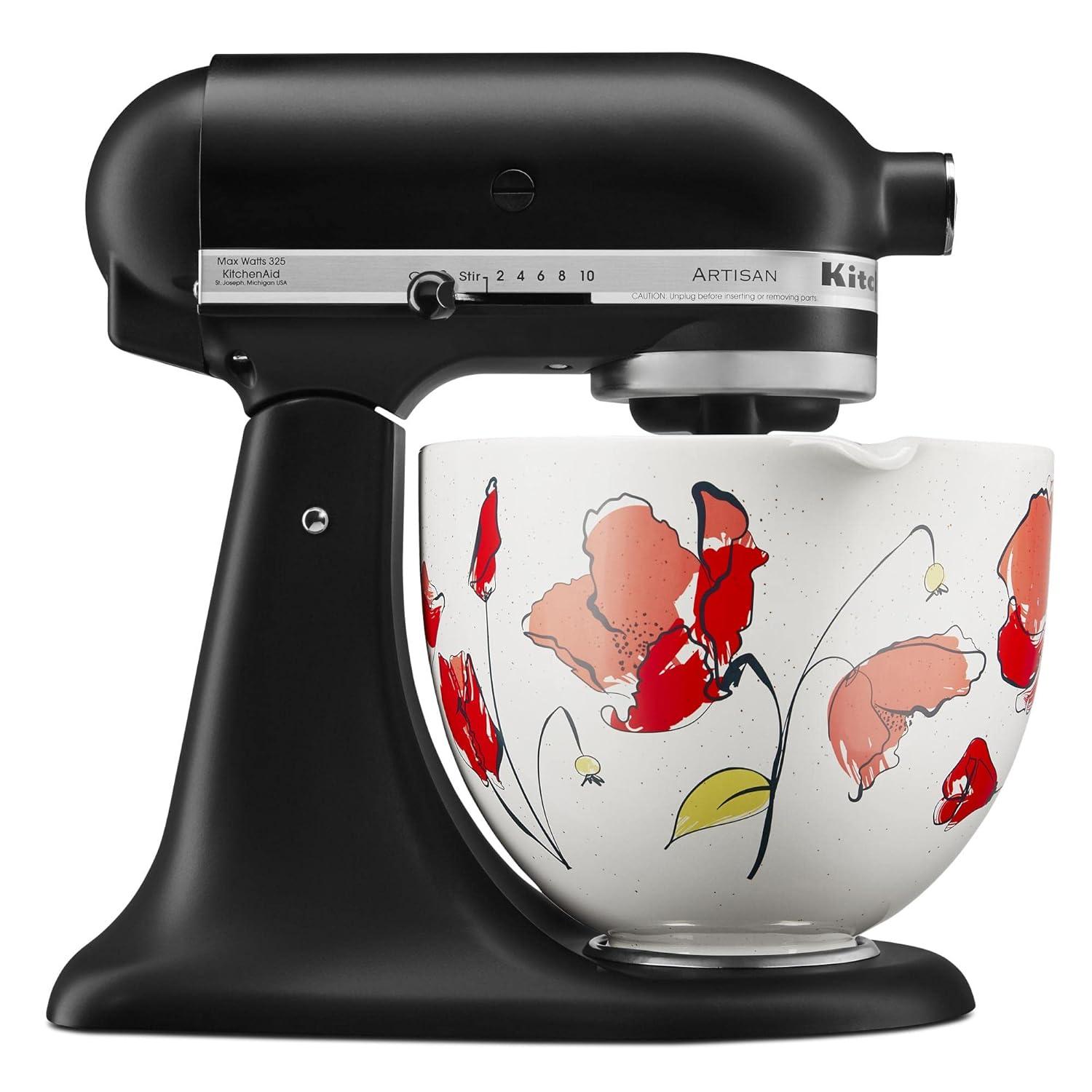 KitchenAid® 5 Quart Poppy Ceramic Bowl