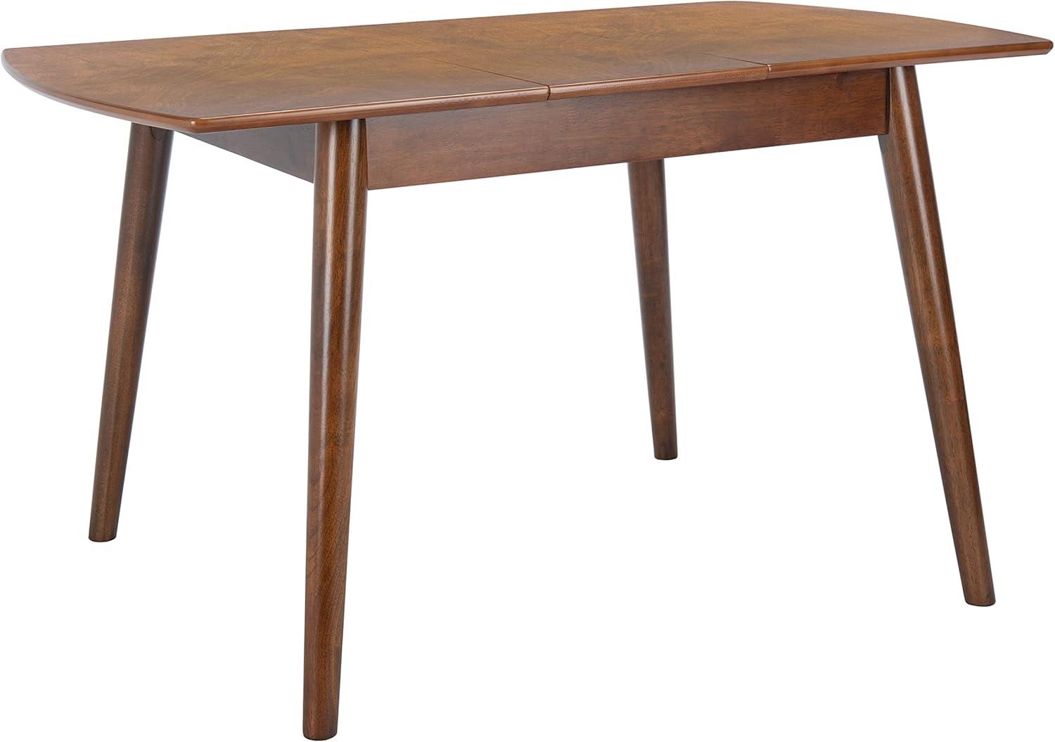 Varda Manual Extension Dining Table - Walnut - Safavieh