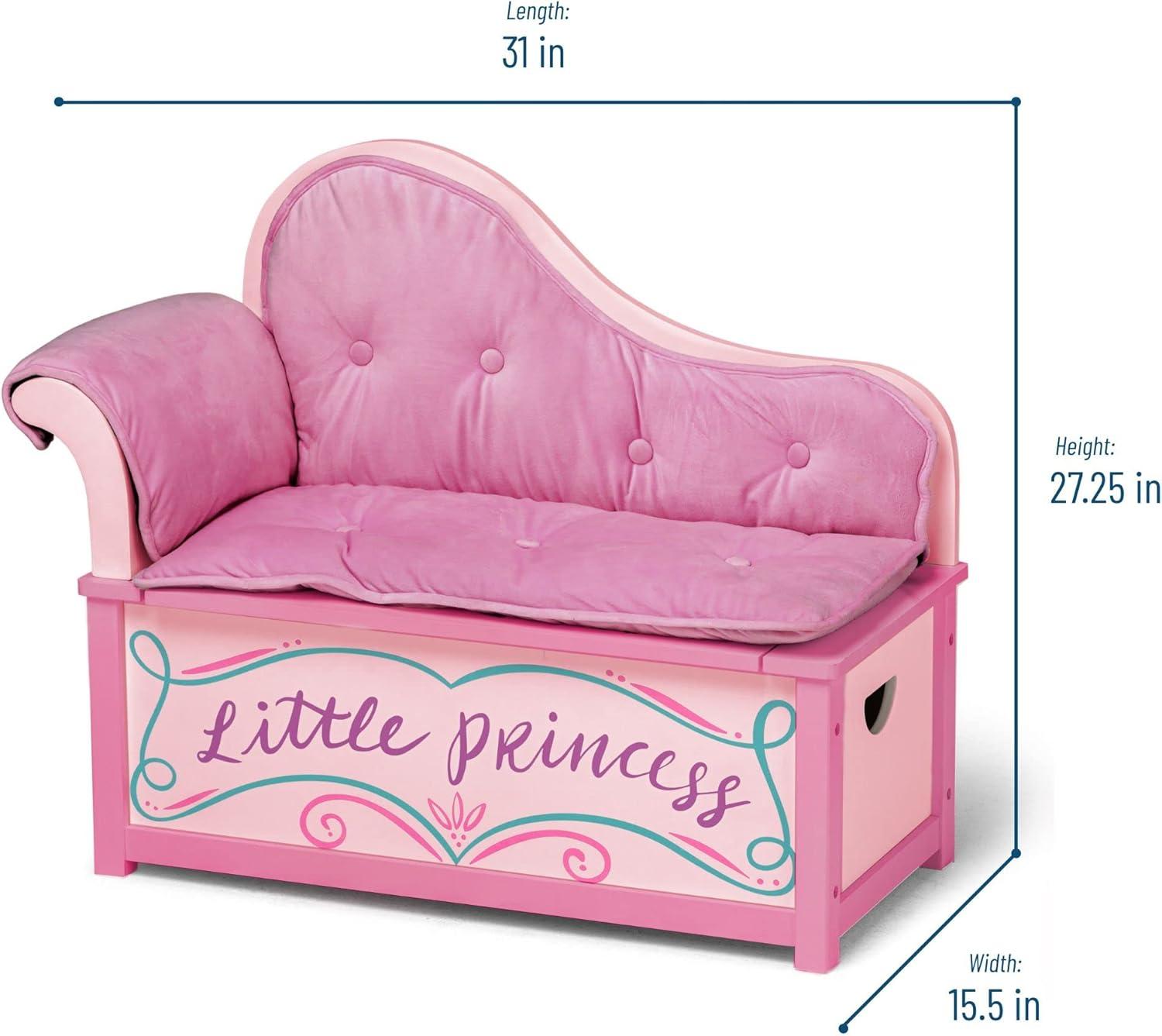 Princess Kids 12'' Hanging Chaise Lounger and Ottoman