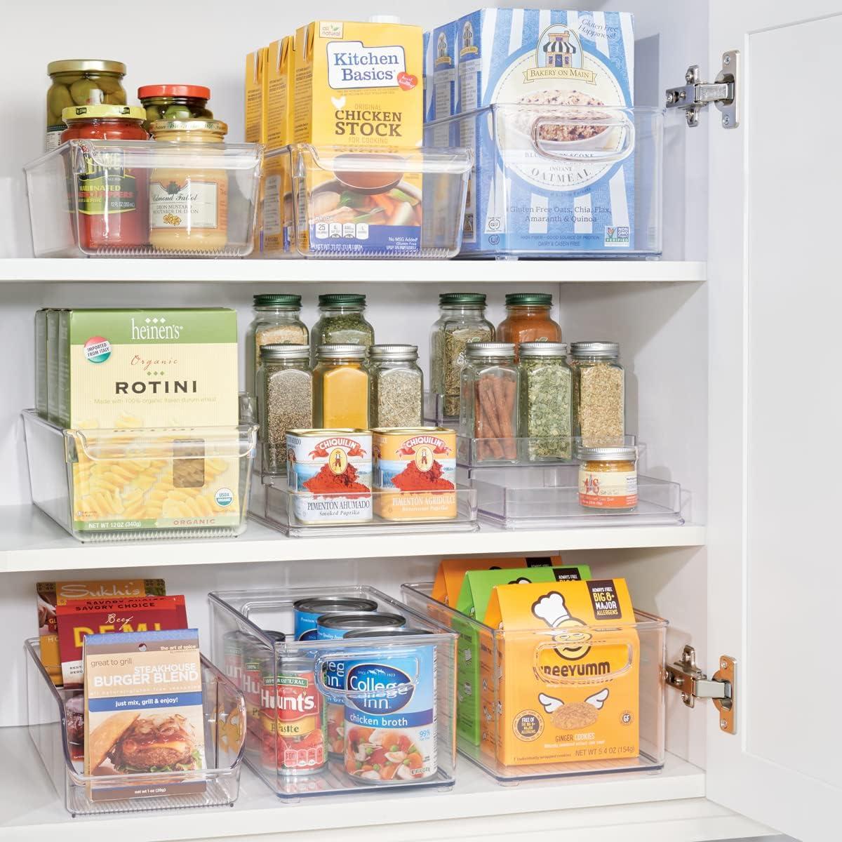 iDesign Clear Storage Bin 3.5 in. H X 6 in. W X 11.5 in. D Stackable