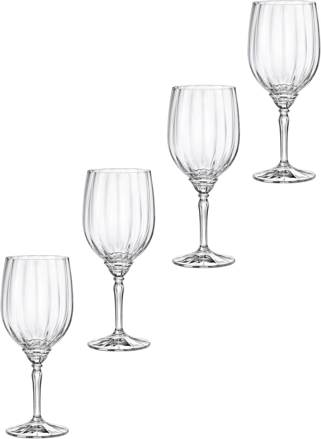 Florian 18oz. Red Wine Glass Set (Set of 4)