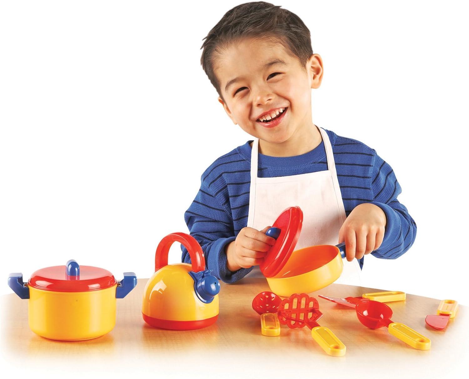 Learning Resources Pretend & Play Cooking Set,  10 Pieces, Ages 3+