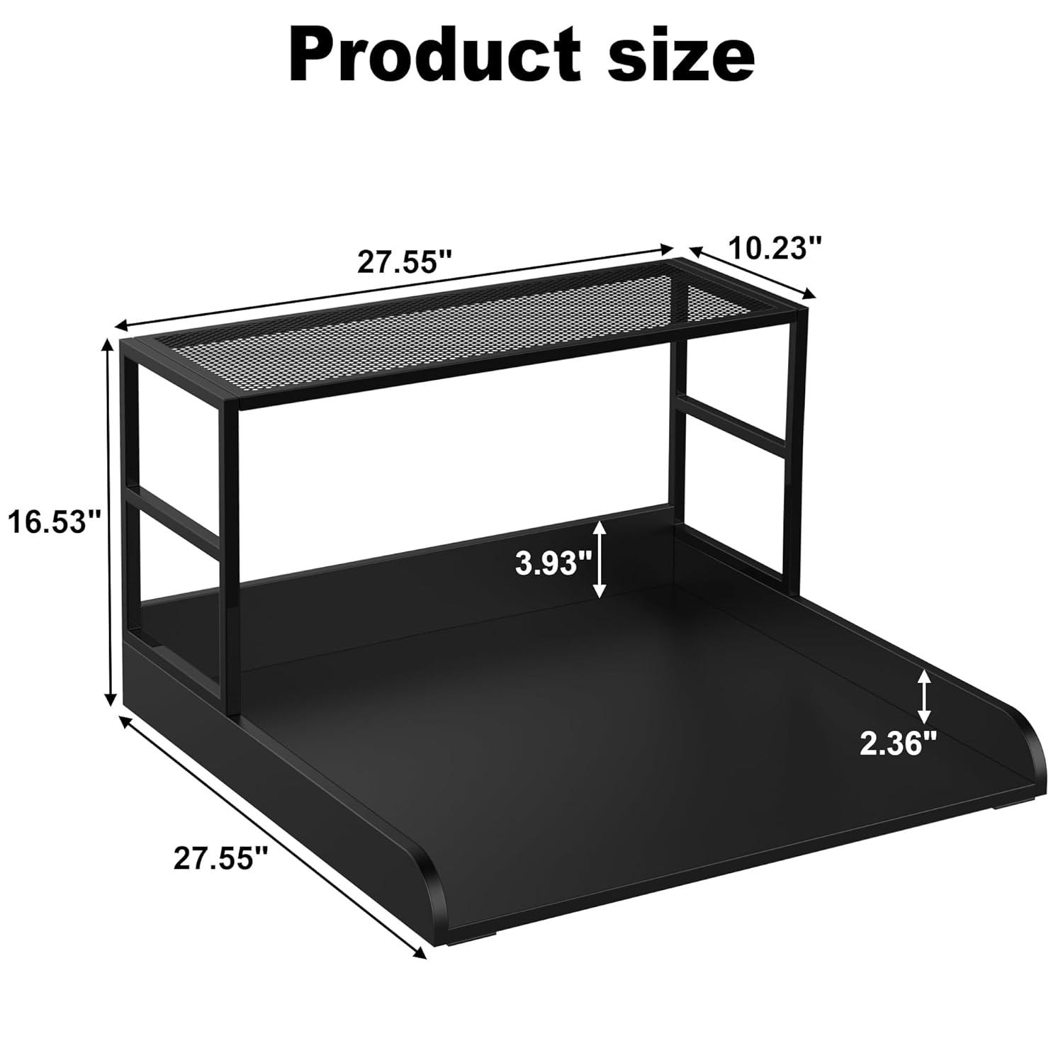 GDLF GDLF Washer Dryer Countertop Laundry Guard with Laundry Room Shelf for Single Washer Dryer