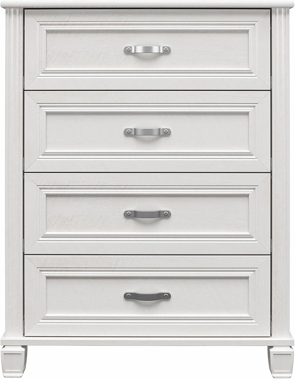 Ameriwood Home Hillview 4 Drawer Dresser, Ivory Oak