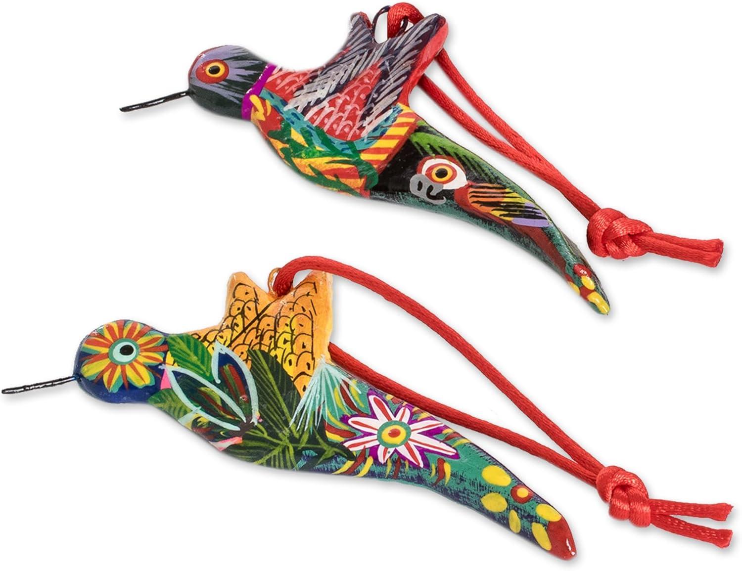 Ceramic Animals Hanging Figurine Ornament (Set of 6)