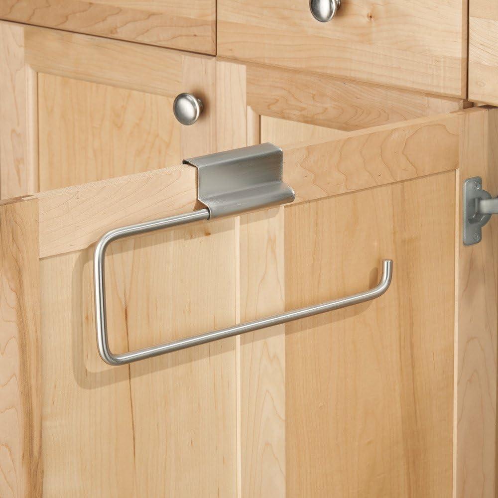 Stainless Steel Over-Cabinet Paper Towel Holder with Foam Backing