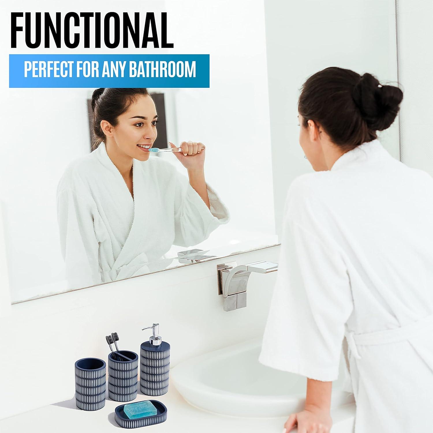 Bungalow Rose Tethys Bathroom Accessory Set (Set of 4)