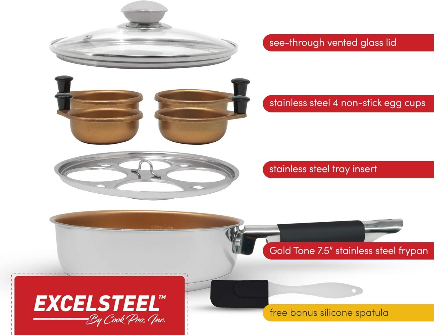 Cook Pro Cook Pro Non Stick Stainless Steel Egg Poacher