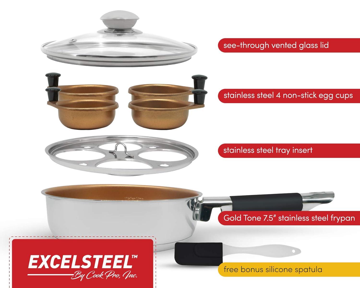 Cook Pro Cook Pro Non Stick Stainless Steel Egg Poacher