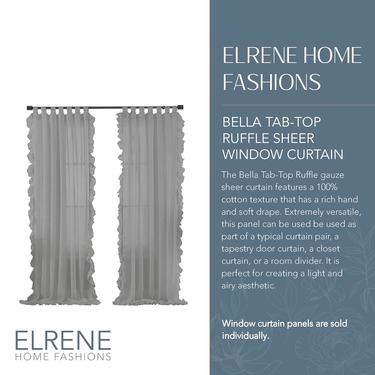 Ophelia & Co. Guyette 100% Cotton Semi Sheer Single Curtain Panel Single Panel