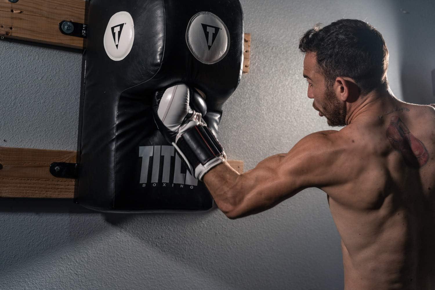 TITLE Boxing Wall Mount Menace Training Bag - Uppercut Bag, Specialty Punching Bag, Angle Punching Bag, Punching Bag, Heavy Bag, Hanging Punching Bag for Adults
