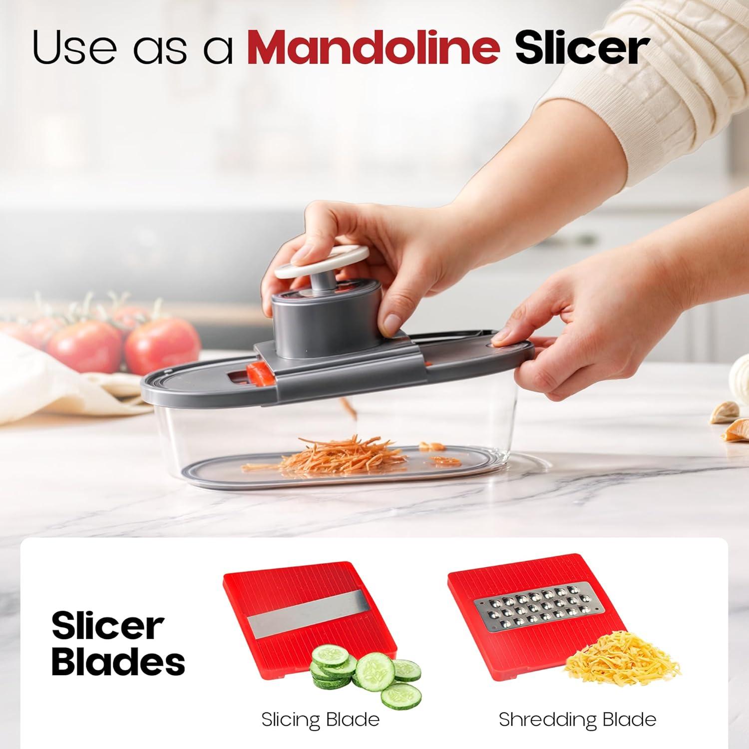 Chopzilla Gray Multi Function Chopper with 4 Blades