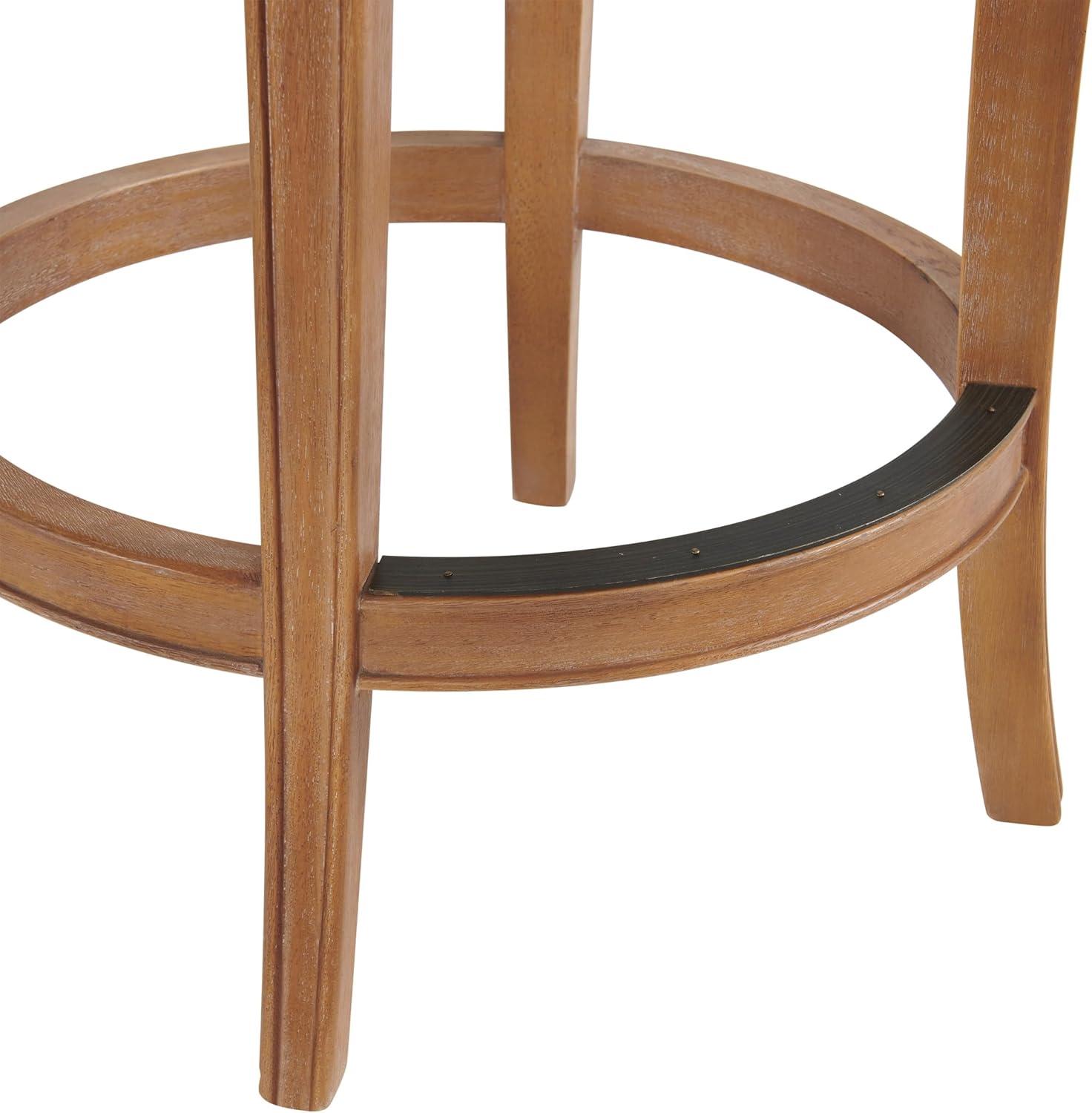 Hanover Solid Rubber Wood Swivel Counter And Bar Stool