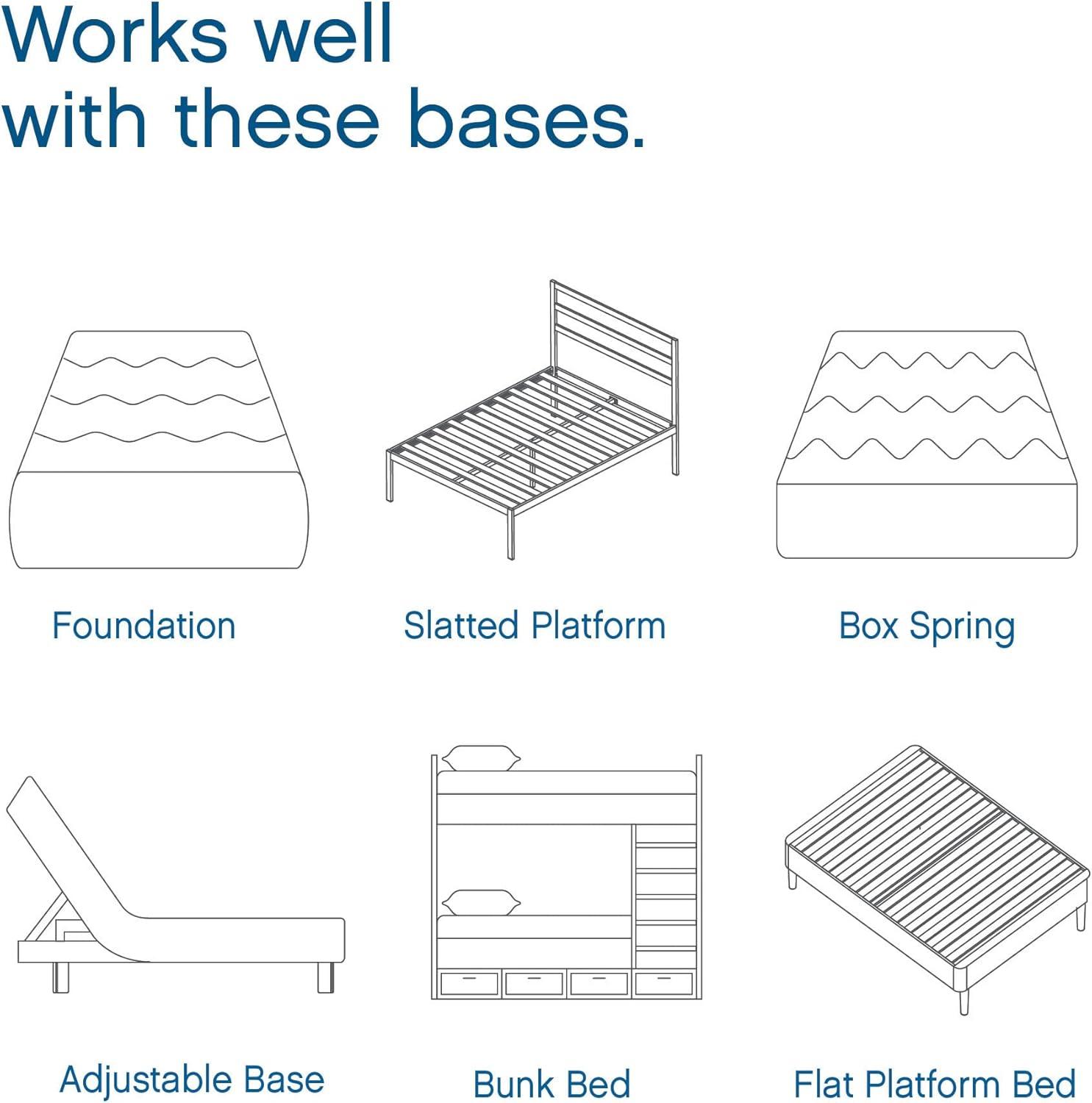 Cool Gel 8" Gel Memory Foam Mattress, Twin