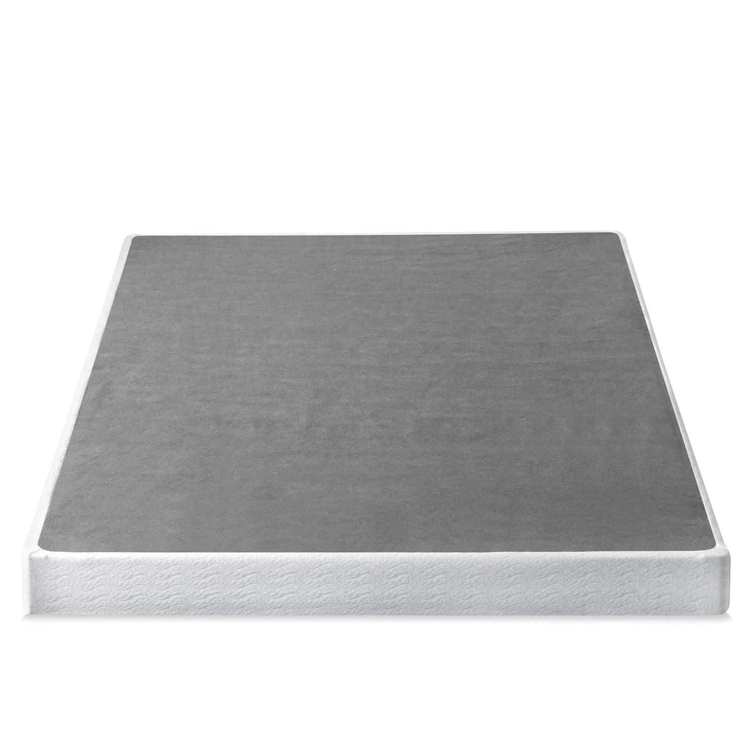 California King 5" Metal Smart BoxSpring Mattress Base with Quick Assembly Gray - Zinus: Steel Frame, Polyester Cover, 5-Year Warranty
