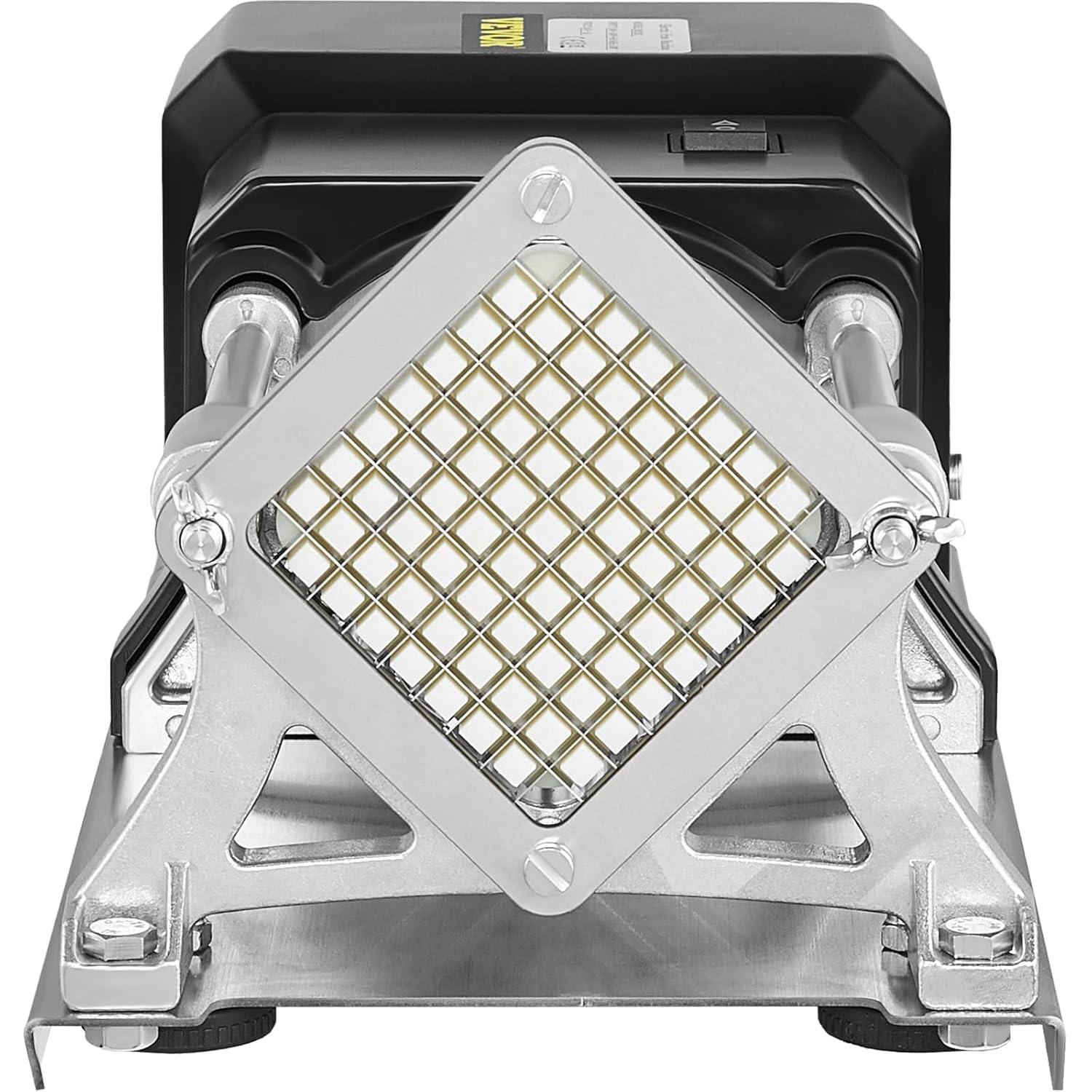 Vevor Electric French Fry Cutter with 6mm 9mm 13mm and 8-Wedge Blade Potato Chip Cutter Machine 110V 40W Stainless Steel Electric Potato Cutter Horizontal : Home & Kitchen