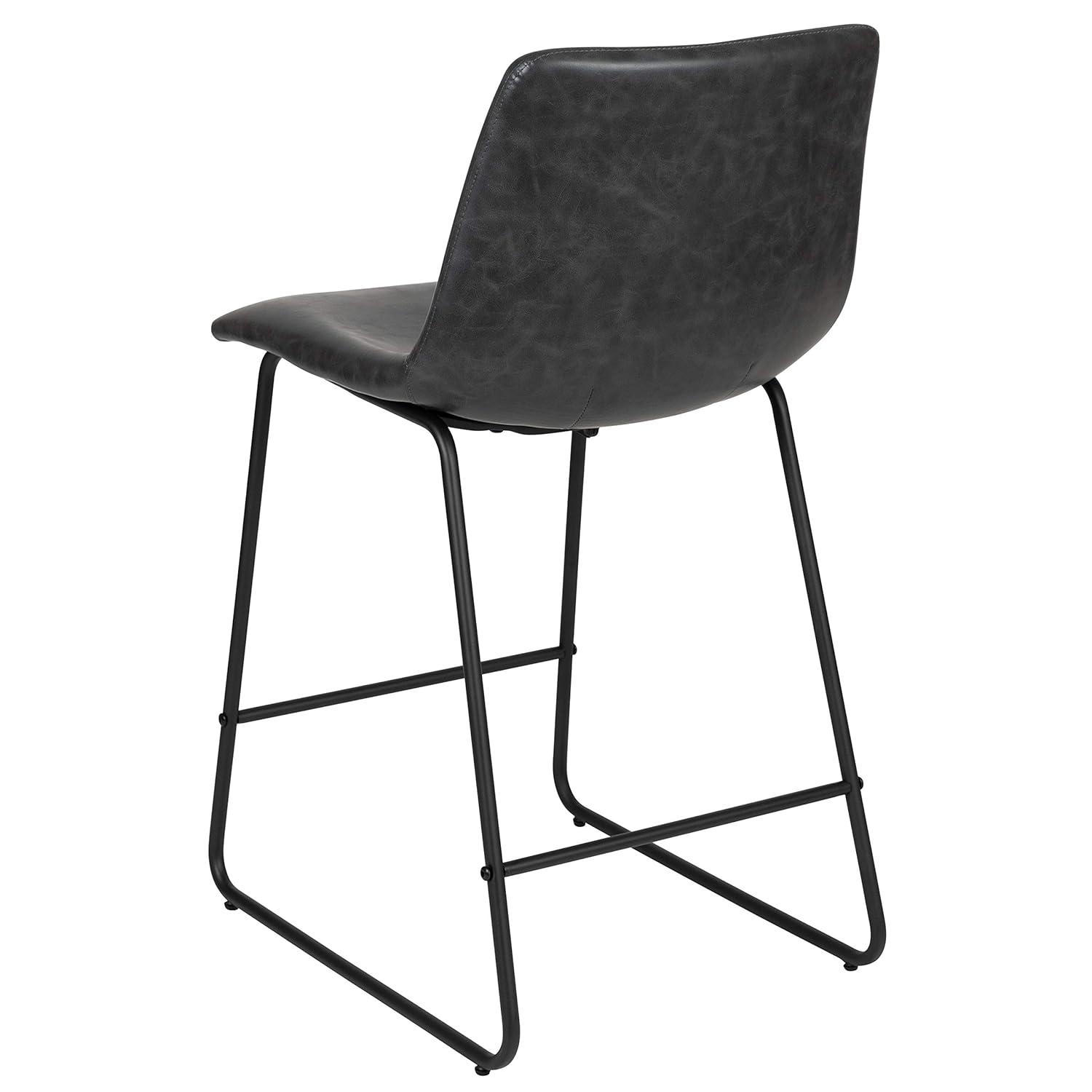 Flash Furniture Ringel Upholstered Counter Stool with Metal Frame
