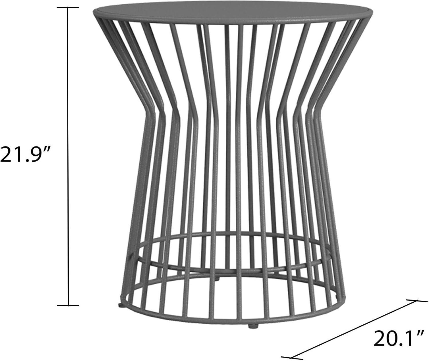Roberta 20.08'' Metal Outdoor Side Table
