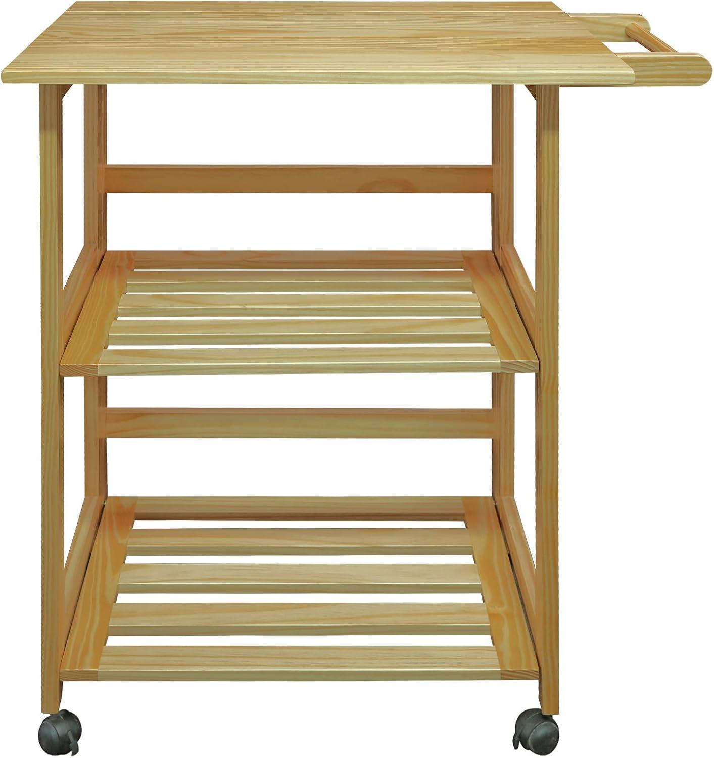 Casual Home 372-30 Trek Folding Kitchen Cart - Natural