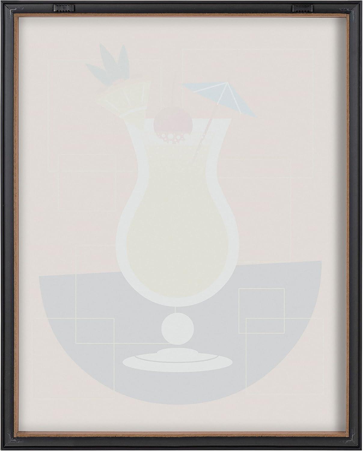 Kate and Laurel Blake " Bright Colorful Bar Drink " Painting Print