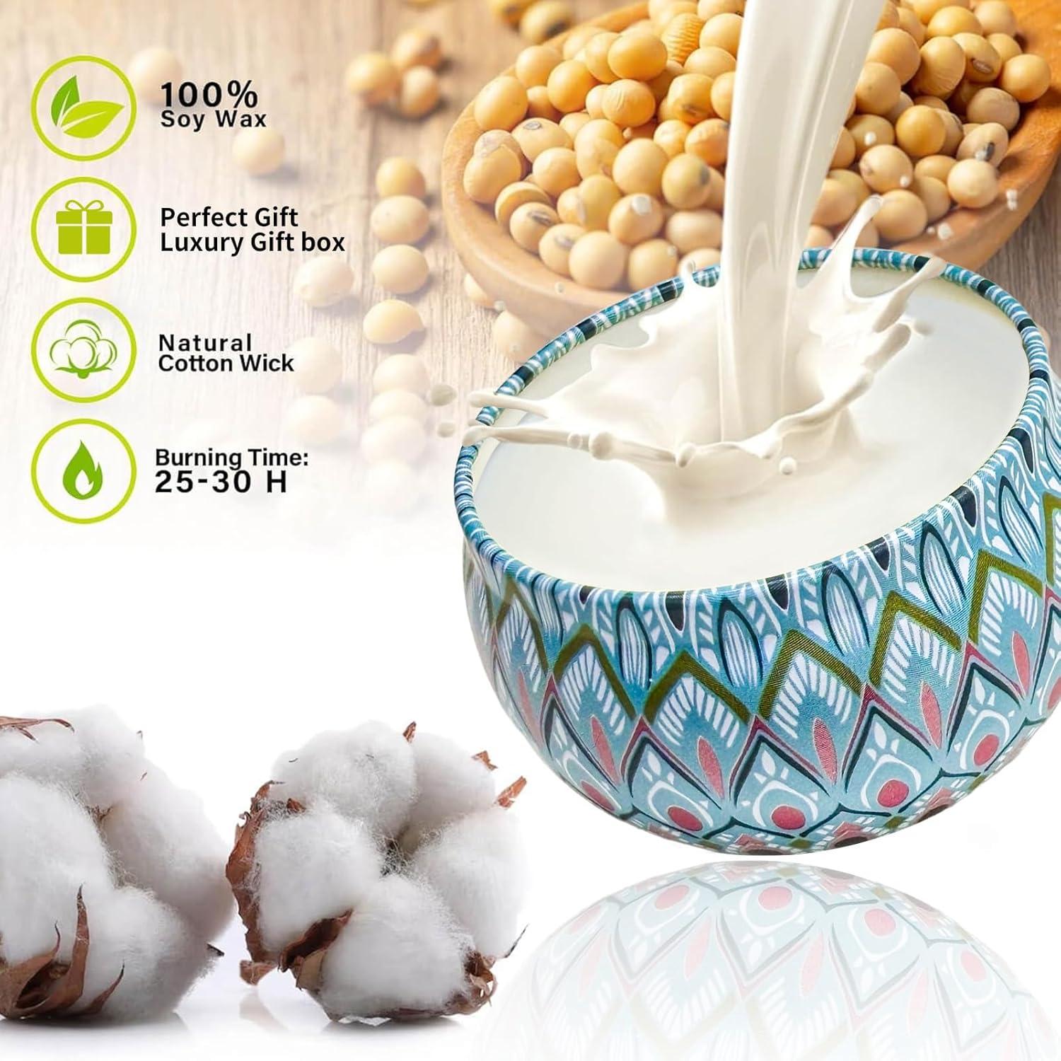 Scented Candles Gift Set, 12 Pack Aromatherapy Candles for Women, Candles for Home Scented, 300H Long Burning, Soy Wax Candle Set, Gifts for Mom Women SPA Birthday Anniversary Stocking Stuffers