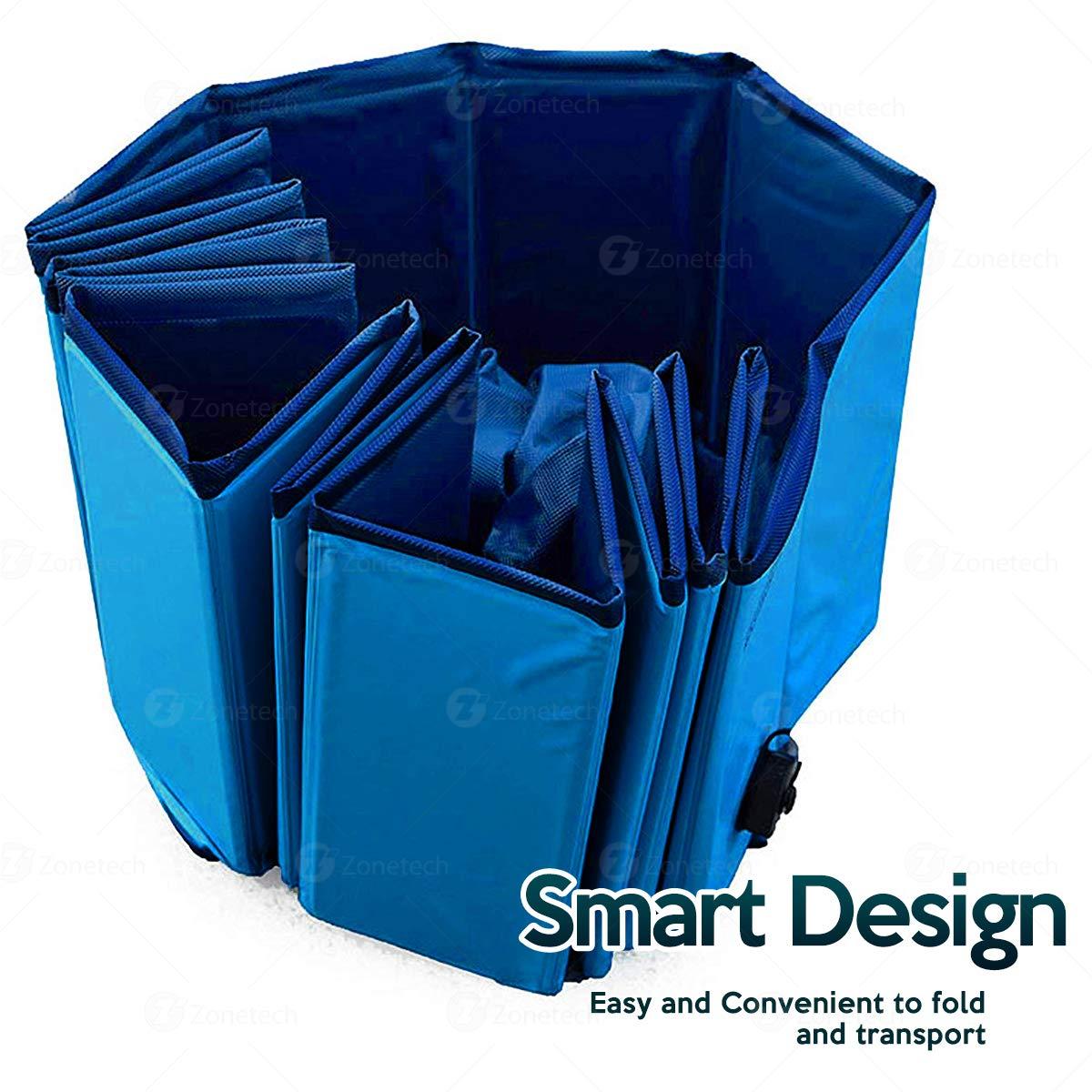 Zone Tech Plastic Round Pet Pool 12'' H x 38'' W x 12'' L