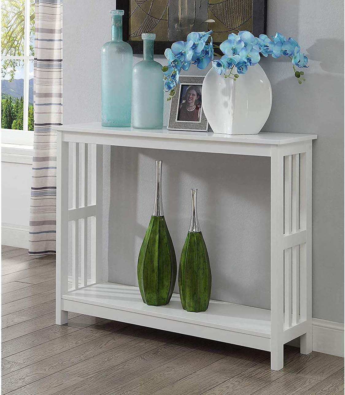 Convenience Concepts Mission Console Table, White