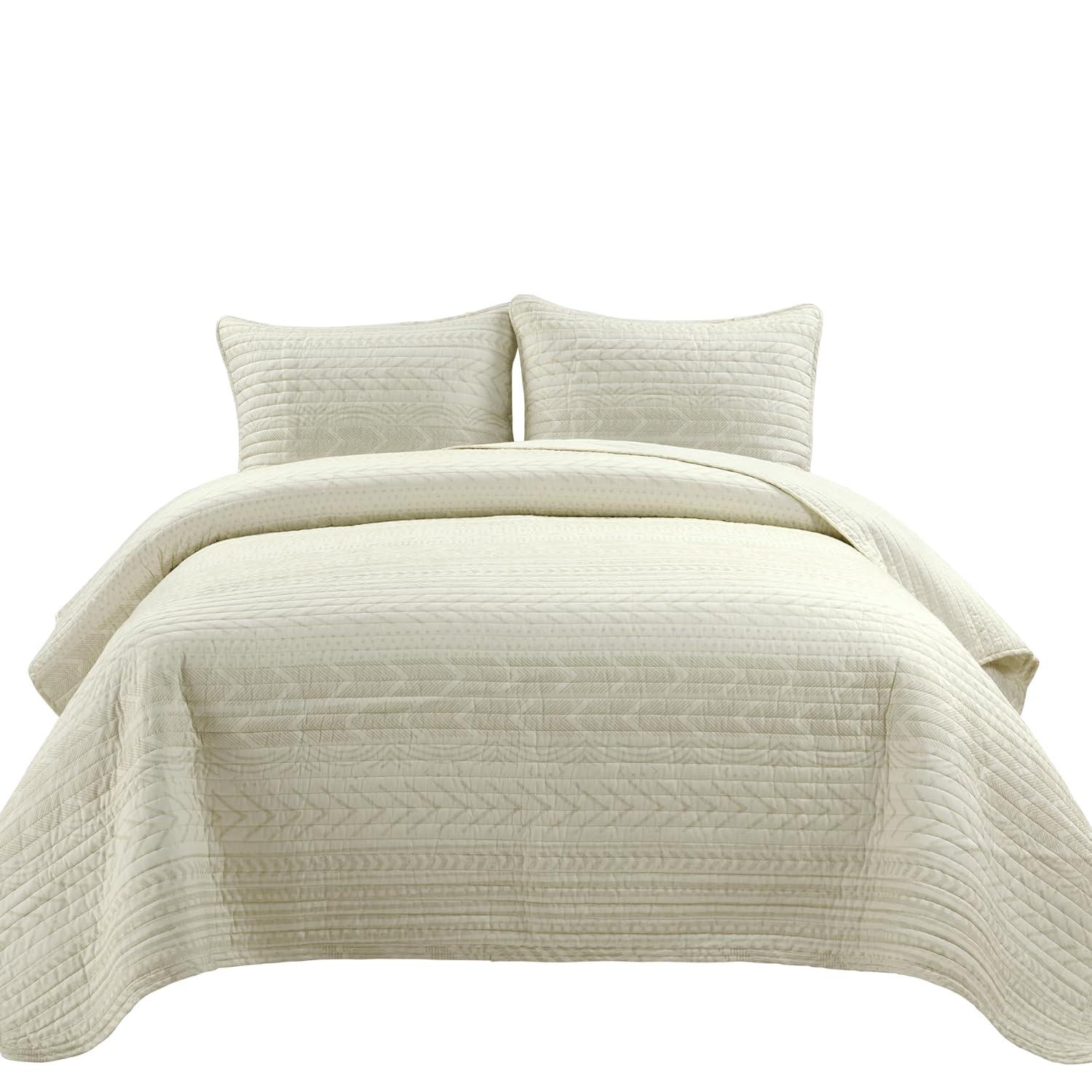 Hygge Geo Quilt Set by Lush Decor