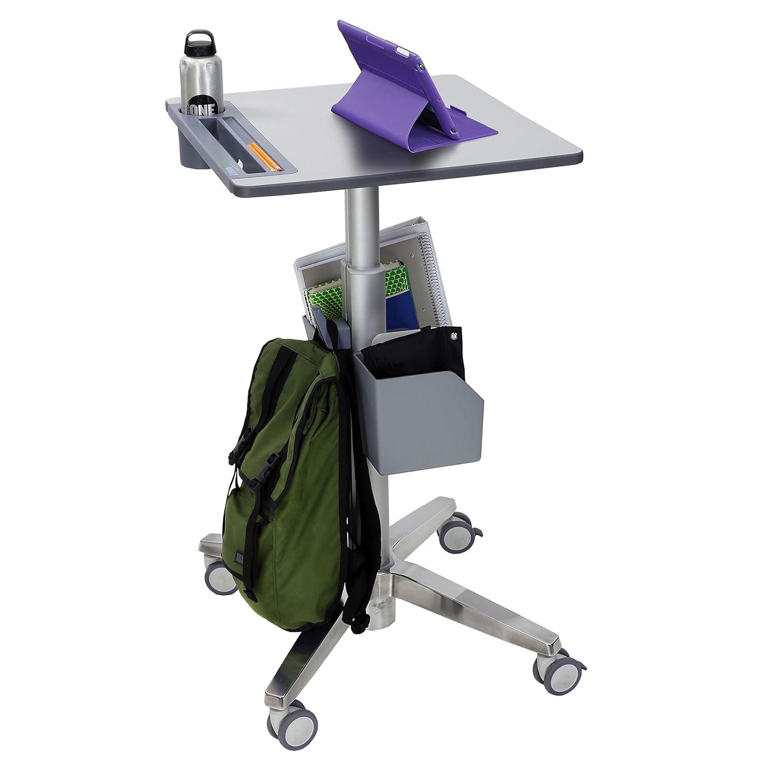 Ergotron LearnFit, Adjustable Standing Desk, Clear Anodized (24-481-003)
