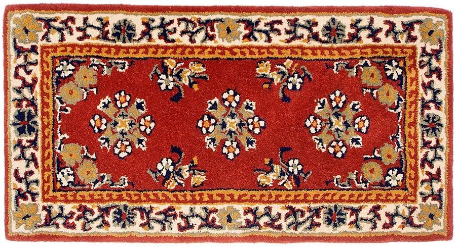 ACHLA Designs 44" Long Minuteman International Oriental Rectangular Hearth Rug: Wool, Fire-Resistant