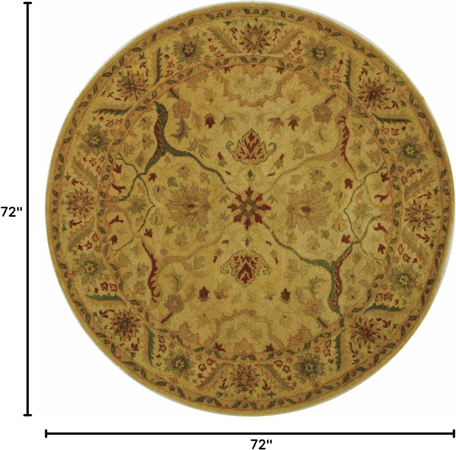 Antiquity AT14 Hand Tufted Indoor Area Rug - Ivory - 6' Round - Safavieh