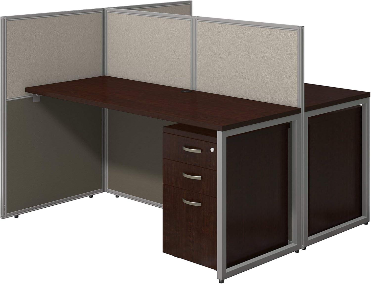 Easy Office Rectangle 2 Person Benching Workstation with Cable Management