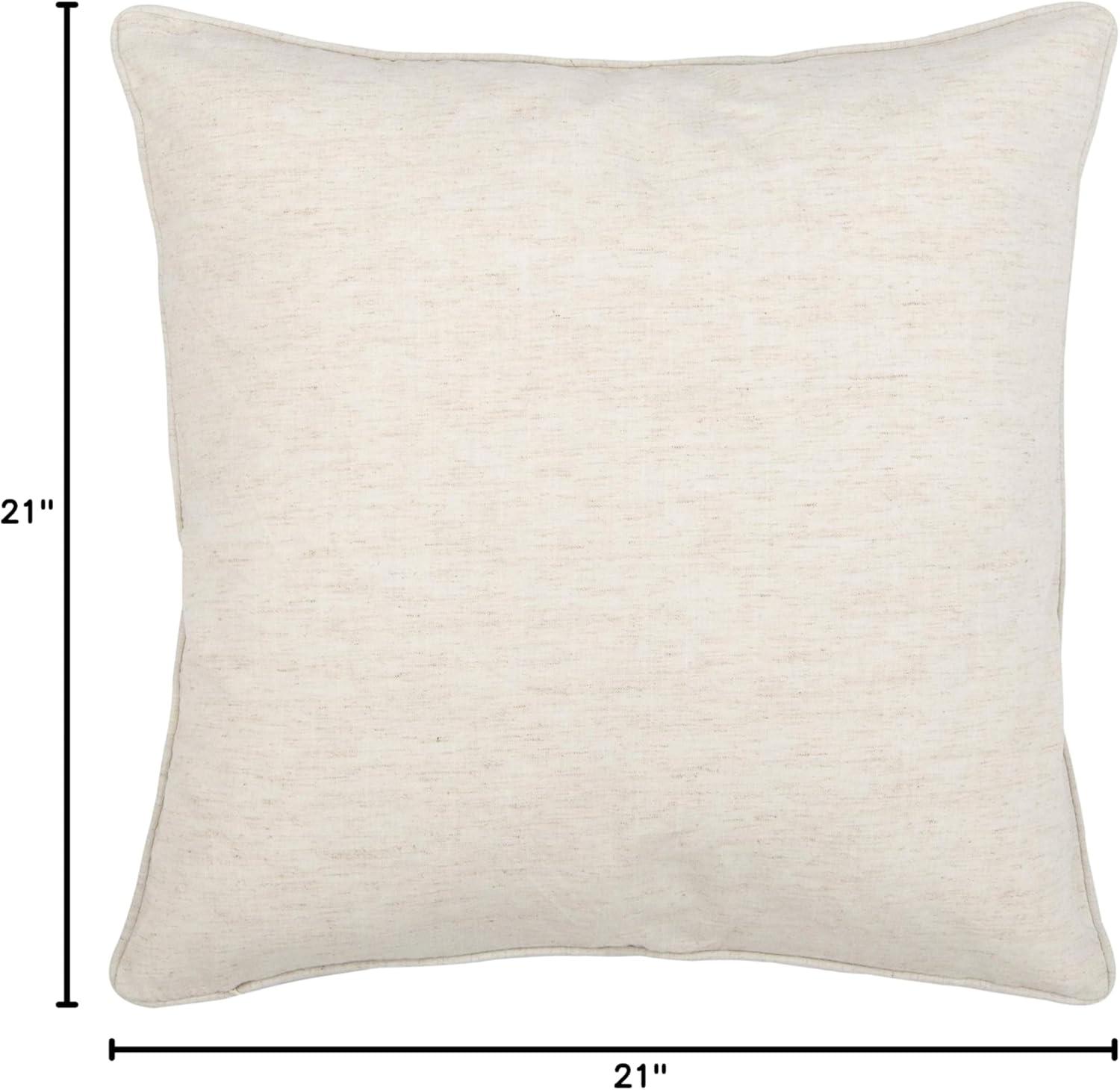 Renti Pillow - Natural/Black - 20"X20" - Safavieh