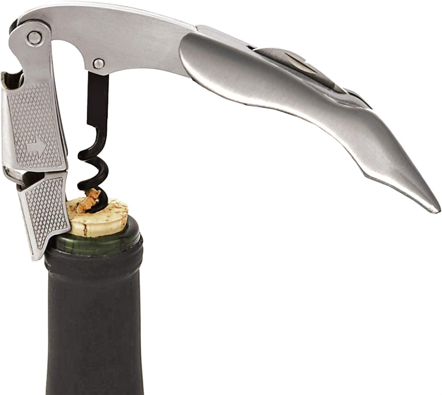 True Sommelier Waiter’s Corkscrew, Stainless Steel