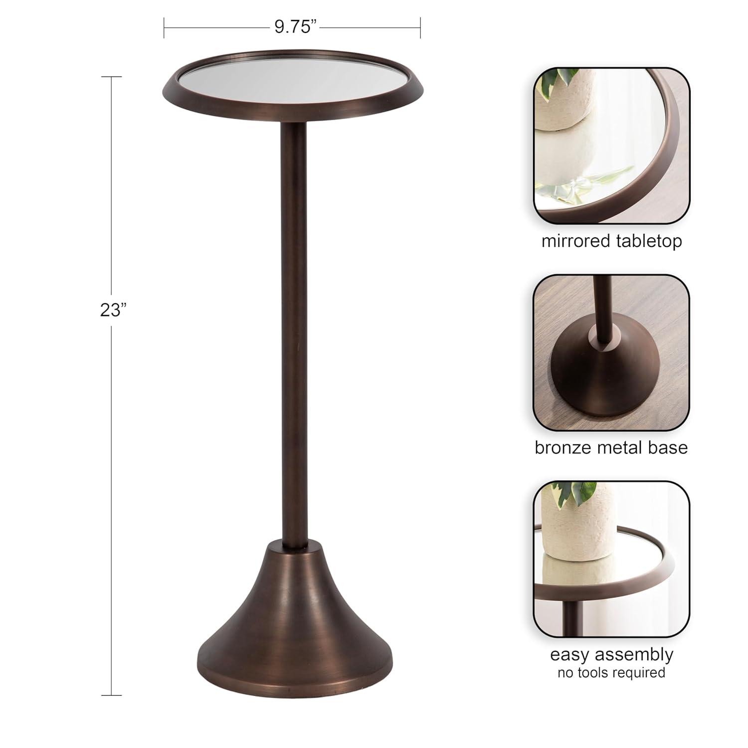 Kate and Laurel Sanzo Metal Drink Table