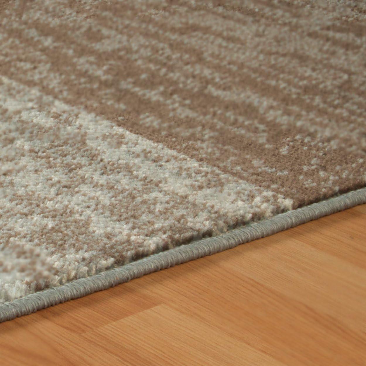 Superior Rockwood Geometric Indoor Area Rug, 5' x 8', Light Blue-Ivory