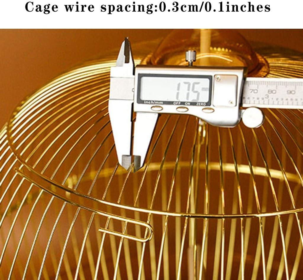 Flight cage for Parakeets Decorative Bird Cages Home Decor,Affordable Retro Golden Bird Cage, Elegant Decoration Parrot Cage, Dove Pearl Bird Canary Cage, Luxury Package (Color : Gold a)