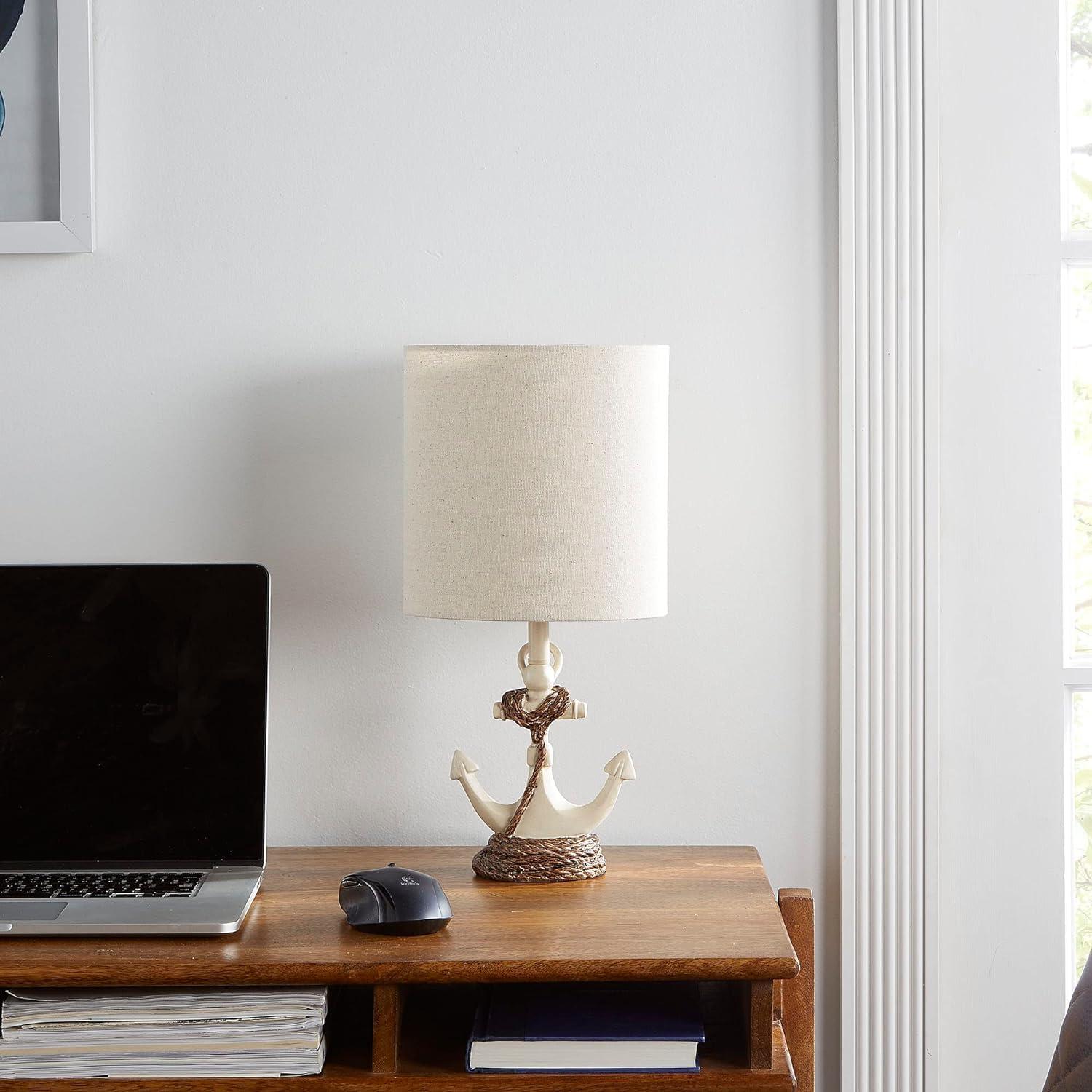 Decor Therapy Saylor Anchor Resin Table Lamp Navy