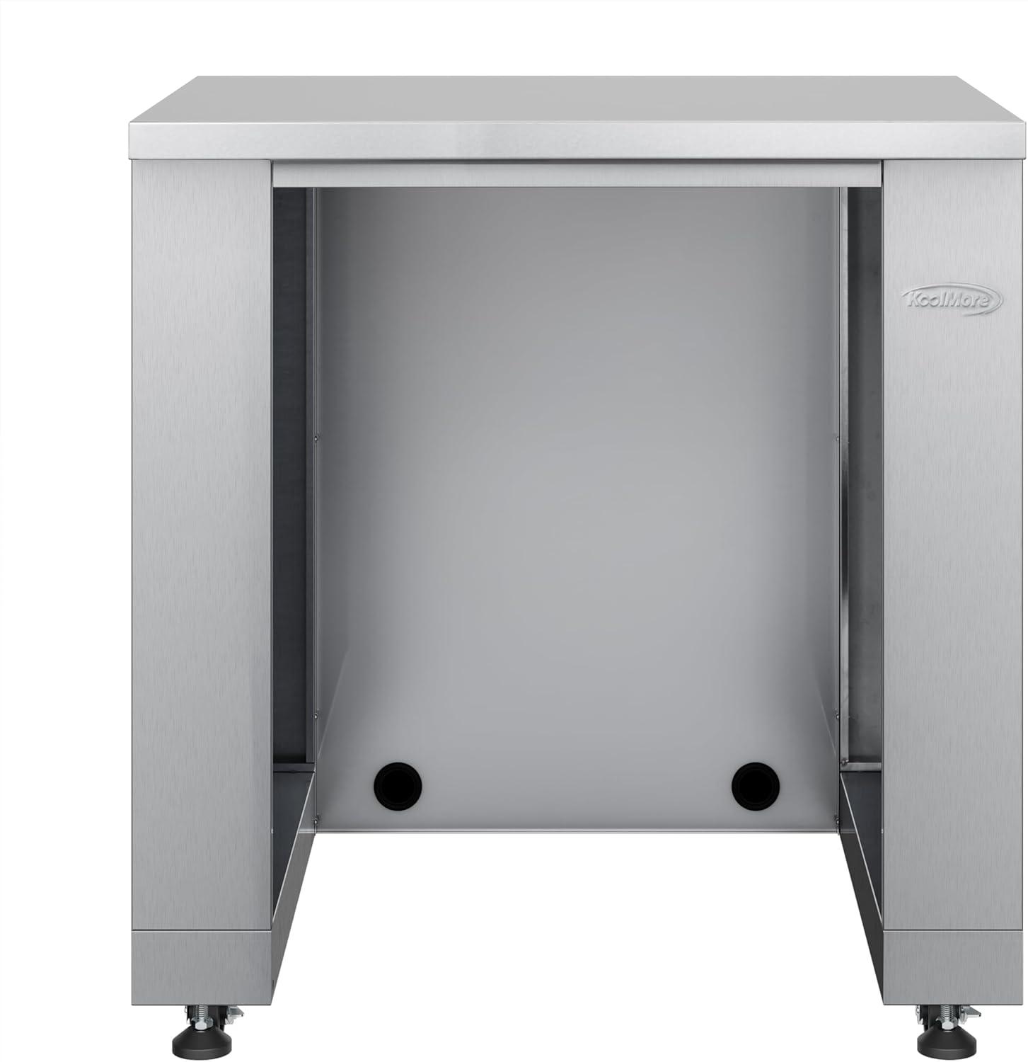 32 in. Outdoor Cabinet Kitchen for Refrigerator in Stainless-Steel (KM-OKS-UCRCAB)