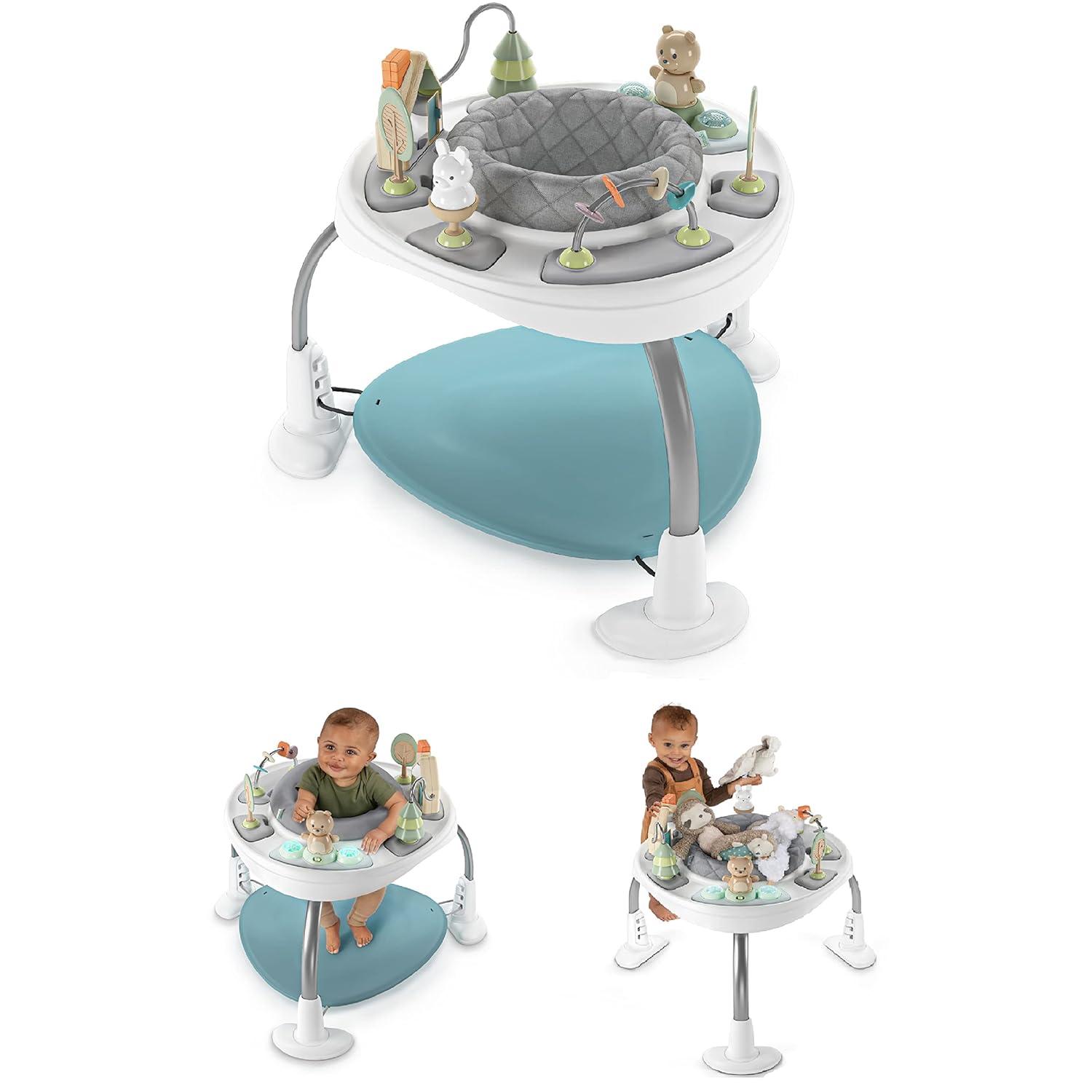 Ingenuity Spring & Sprout 2-in-1 Baby Activity Center - First Forest