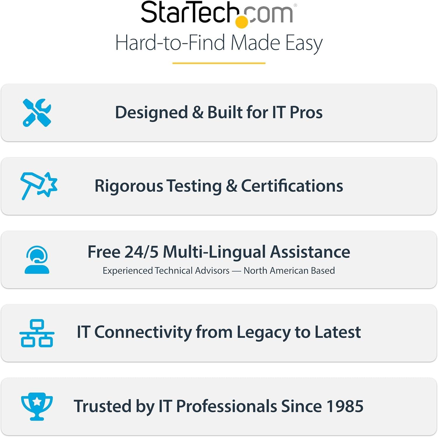 StarTech Free Standing Single Monitor Mount - Height Adjustable Monitor Stand - For VESA Mount Displays up to 32" (15lb/7kg) - Ergonomic Monitor Stand for Desk - Tilt/Swivel/Rotate