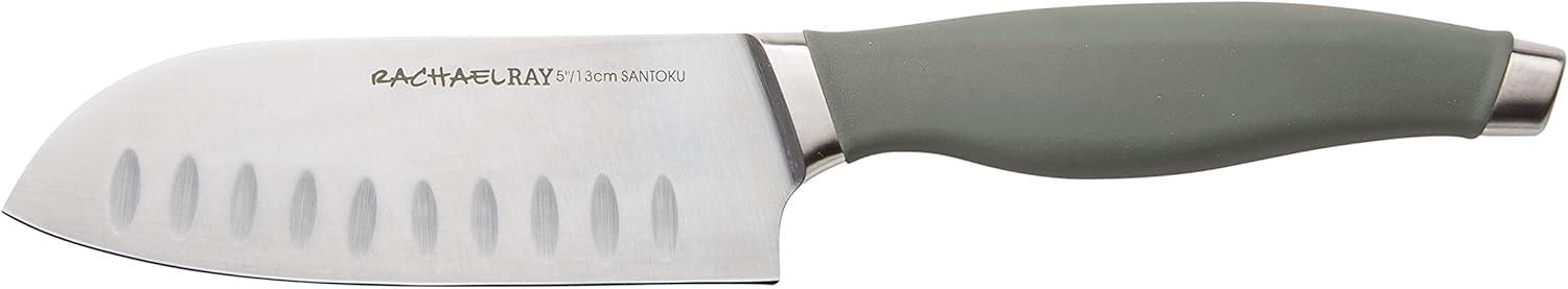 Rachael Ray 3pc Stainless Steel Chef Knife Set Gray