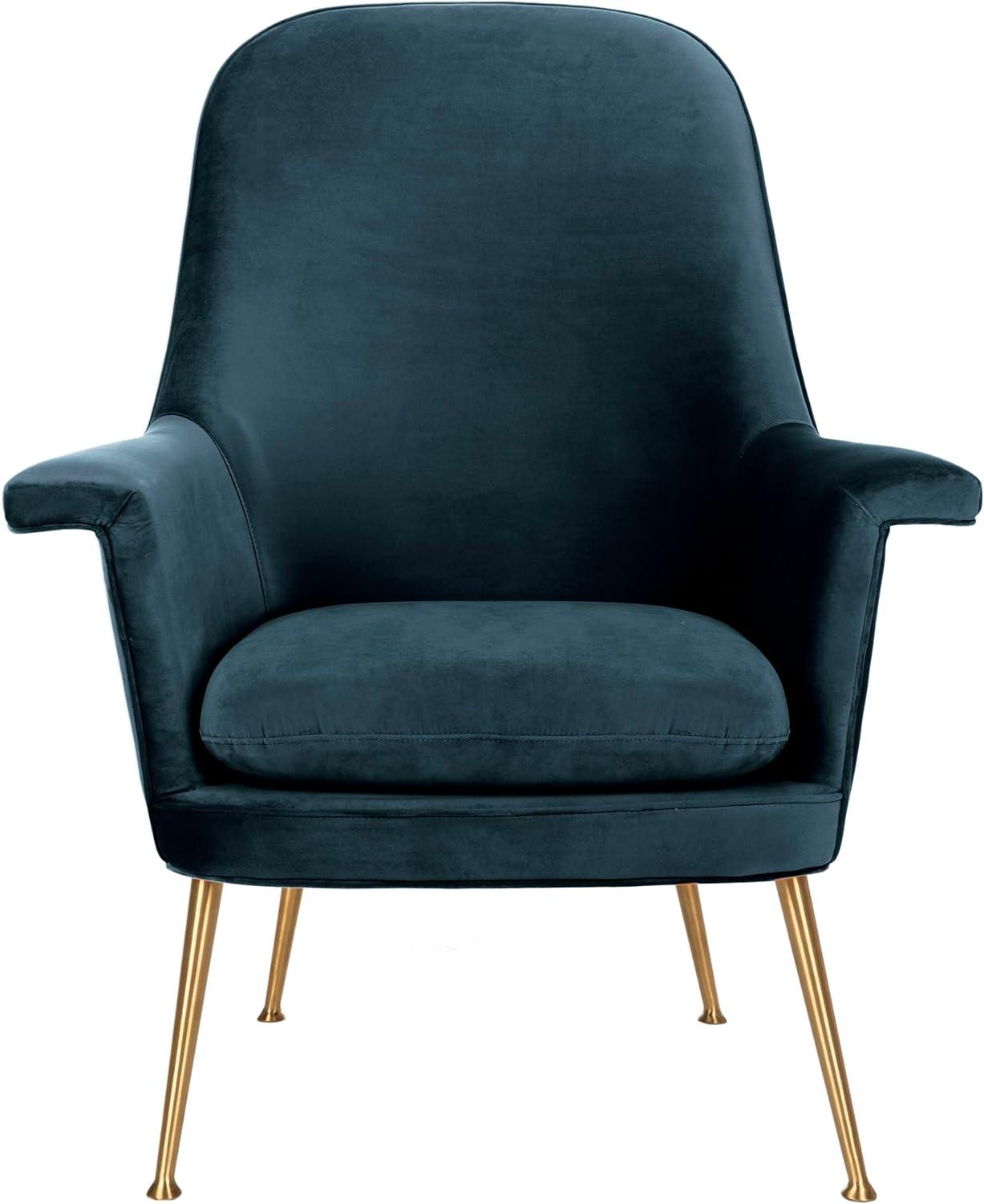 Everly Quinn Velvet Armchair