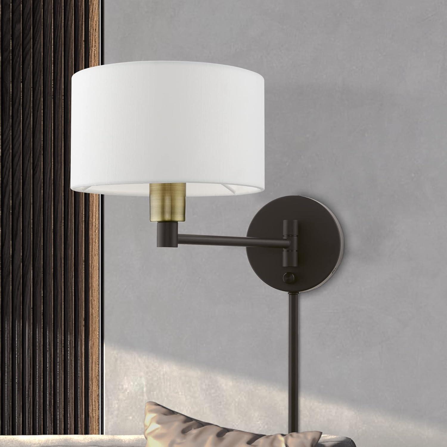 Livex Lighting 1 - Light Wall Light in Bronze/Antique Brass