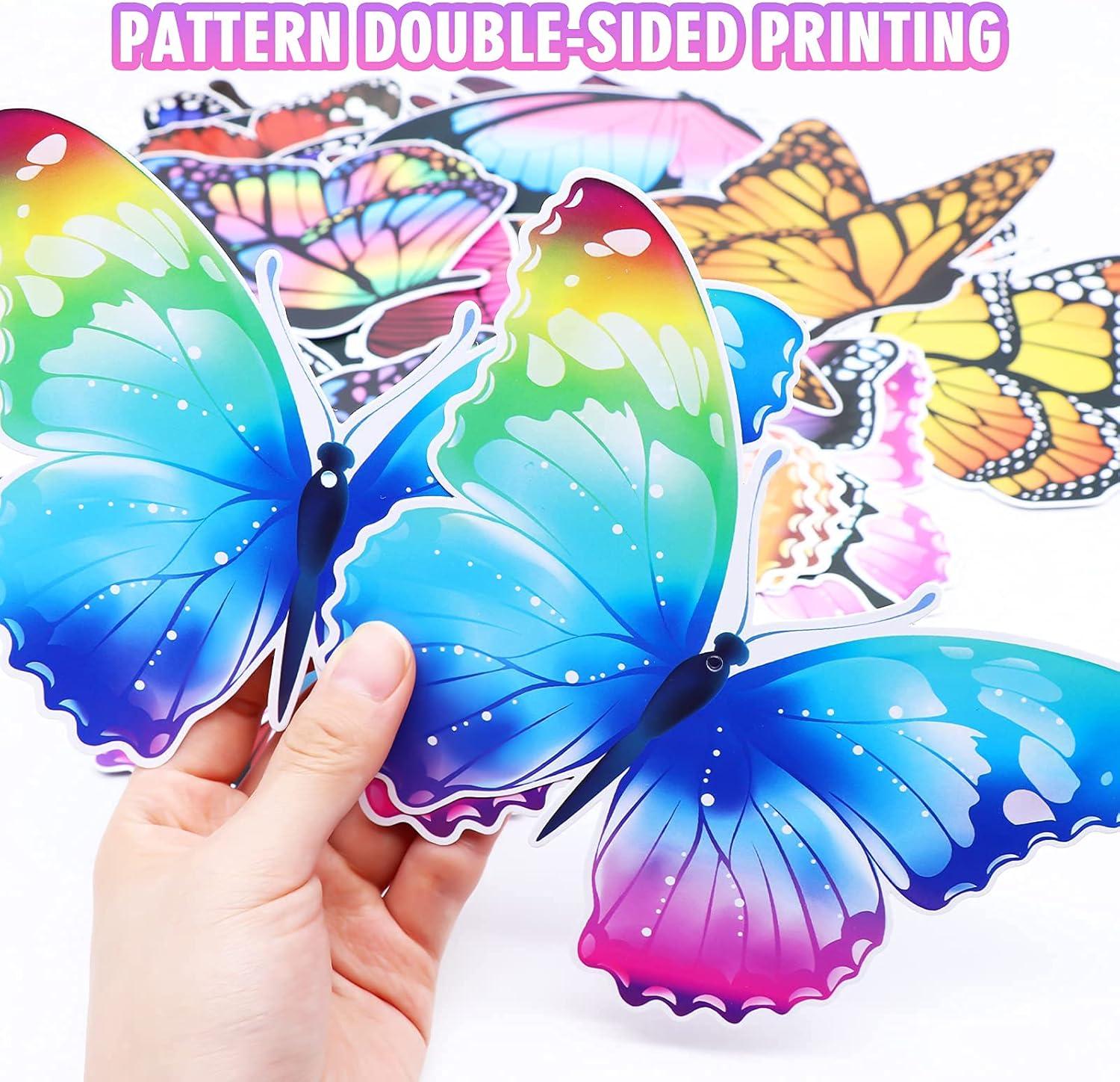 Fumwase 30 Pcs Butterfly Hanging Swirl Decorations Hanging Butterfly Party Decoration for Baby Shower Party Wedding Room Spring Summer Garden Party Wall Decor